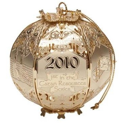 Brass Christmas Ornament 2010