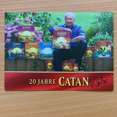 20th Anniversary Postcard - Signed by Klaus Teuber