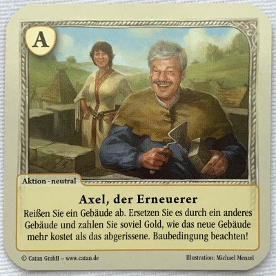 Axel der Erneuerer Promotional Card