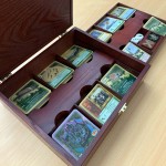 Catan Card Game Wooden Storage Box