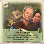 Gavin the Polygot Promotional Card