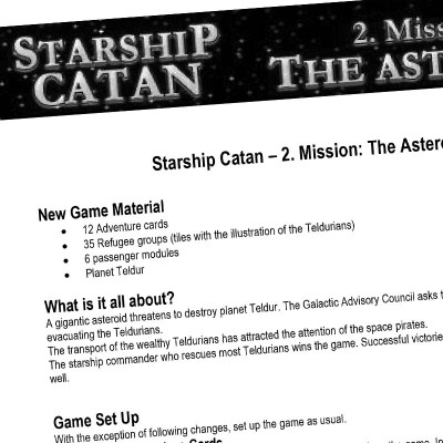 Starship Catan 2nd Mission: The Asteroid